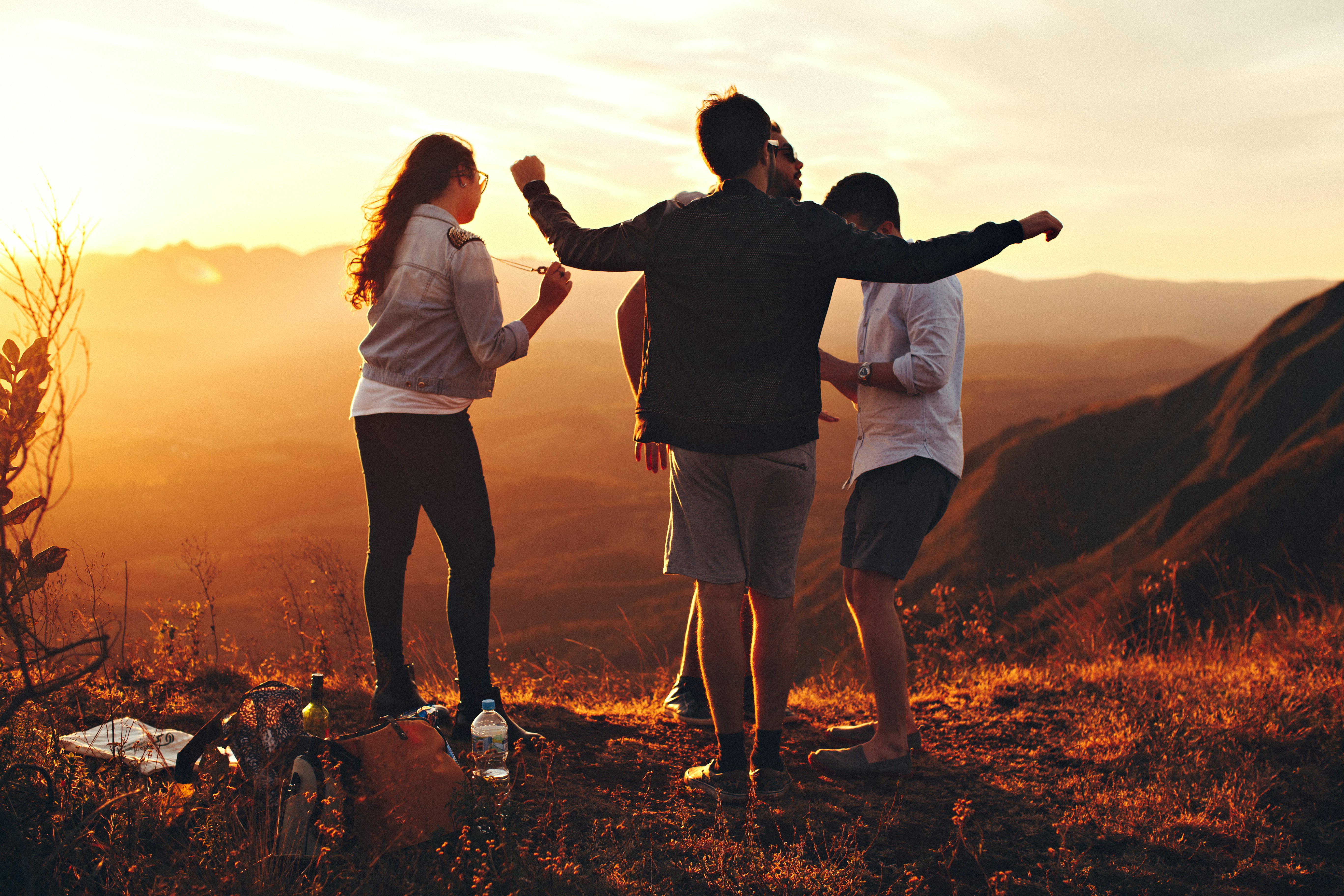 Adventure with travel companions